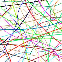 Colorful crossed lines. Pattern, abstract background. Vector graphics.