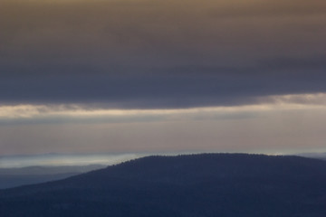 snowy landscape in the mountains