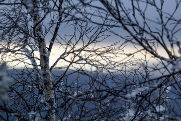 snowy landscape in the mountains