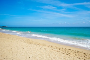 Fototapeta na wymiar Puerto Rico beach, San Juan 
