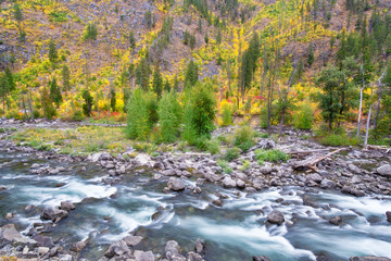 The Fall Scene Around Leavenworth in Washington