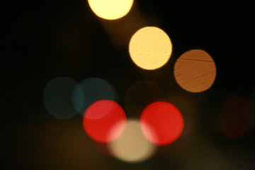 Bokeh. Night light abstract background. Bokeh of light in traffic jam. Element design to background website and banner