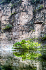 Ancient china building in mountains