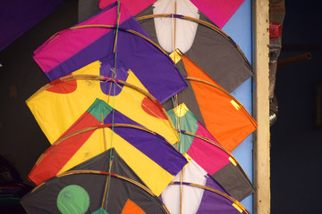 kites on stall