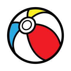 Cartoon Beach Ball Icon