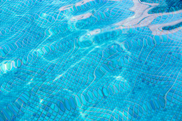 Water wave in swimming pool