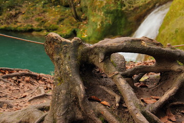 Urederra river, natural park, Navarra, Spain, december 2018