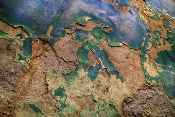 old damaged wall