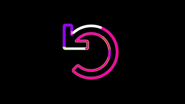Circles gather in symbol undo. After it crumbles in a line and moves to the camera. Alpha channel black