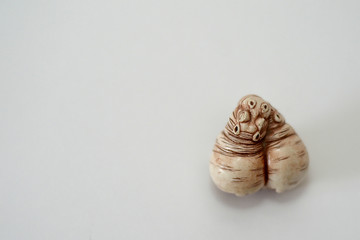 figurine lovers Hippo on a white background