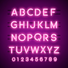 The Alphabet and numeral system vectors - obrazy, fototapety, plakaty