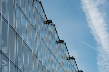 Obraz premium Modern architecture in Berlin, parts of buildings, urban backgrounds 
