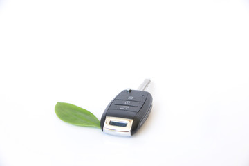Green car key