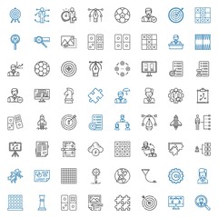 strategy icons set