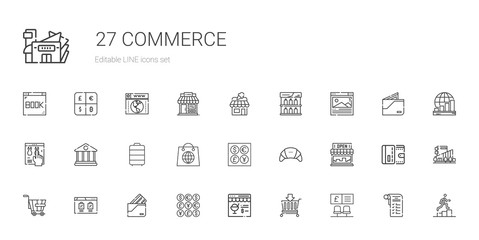 commerce icons set