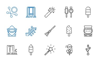 stick icons set