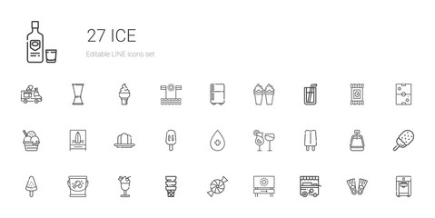 Fototapeta na wymiar ice icons set