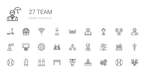 team icons set