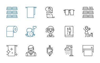 restroom icons set