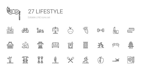 lifestyle icons set