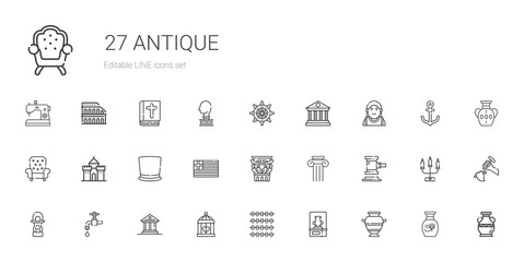 antique icons set