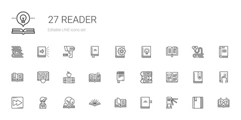 reader icons set