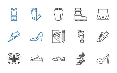 shoe icons set