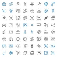 globe icons set