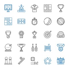 competition icons set