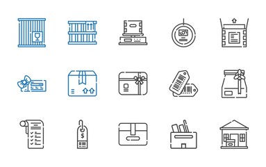 merchandise icons set