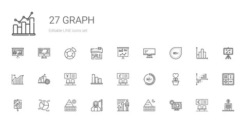 graph icons set