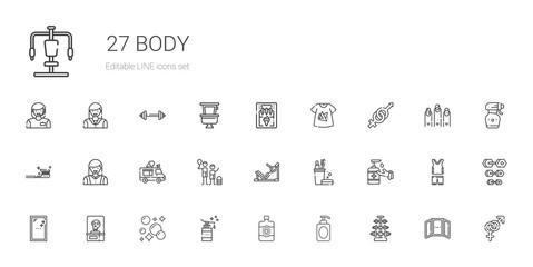 body icons set