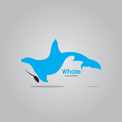vector whale icons