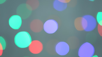 Blurred view of beautiful lights on dark background