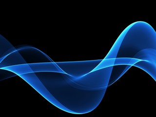 Abstract Soft Color Blue Wave Background