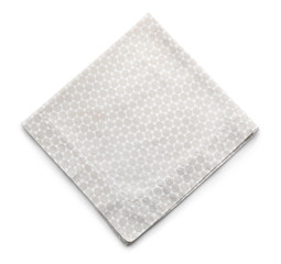 Clean kitchen towel on white background