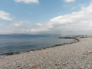 Plage Beau rivage de Saint-Raphaël dans le Var. Provence-Alpes-Côte d'Azur