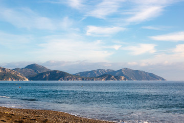 West Turkish coast at Sarigerme village in sunny day