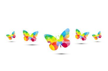 farfalla, fantasia, icona, simbolo, primavera, volare, libertà,	