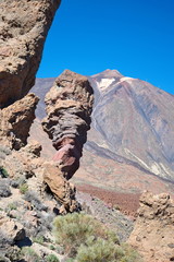 The Roque Cinchado is a rock formation, regarded as emblematic of the island of Tenerife (Canary Islands, Spain). It lies within the Teide National Park 