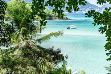 tropical beach in Seychelles