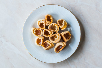 Homemade Turkish Delight Cookies / Biscuits usually Served with Tea.