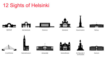 Helsinki Sights - obrazy, fototapety, plakaty