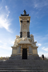 Obraz premium Detalle monumento a Alfonso XII Parque del Retiro