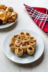 Homemade Turkish Delight Cookies / Biscuits usually Served with Tea.