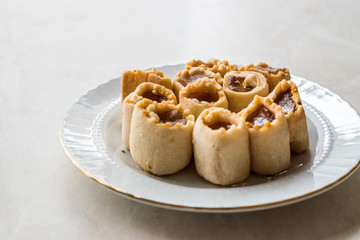 Homemade Turkish Delight Cookies / Biscuits usually Served with Tea.