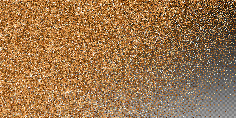 Red round gold glitter luxury sparkling confetti. 