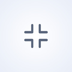 Exit full screen, vector best gray line icon