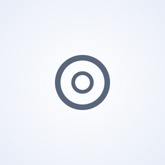 Record audio, vector best gray line icon