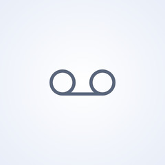 Rewind film, vector best gray line icon
